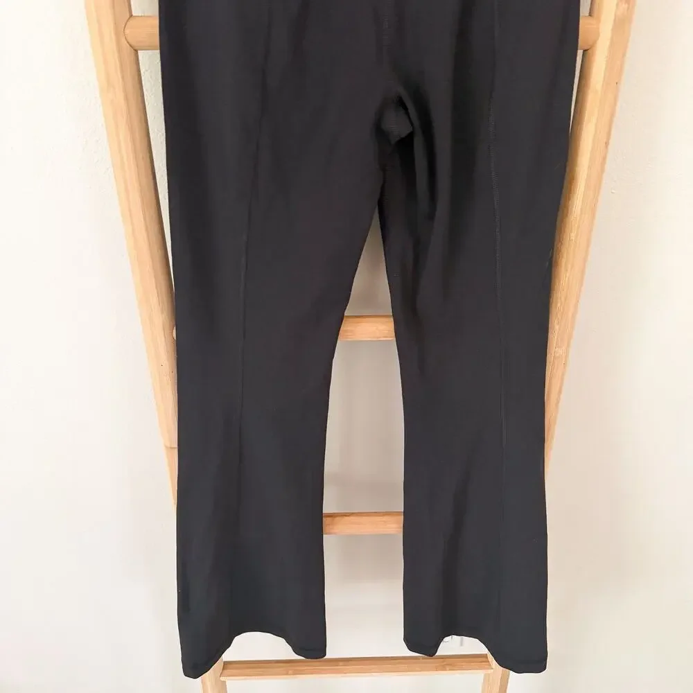 Lululemon Groove Pant Tall Size 6 Black Flare Yoga Pants W5604T 31” Inseam
